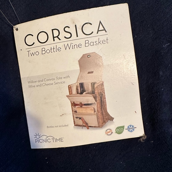 Picnic Time Two bottle Wine Basket - Picture 2 of 6